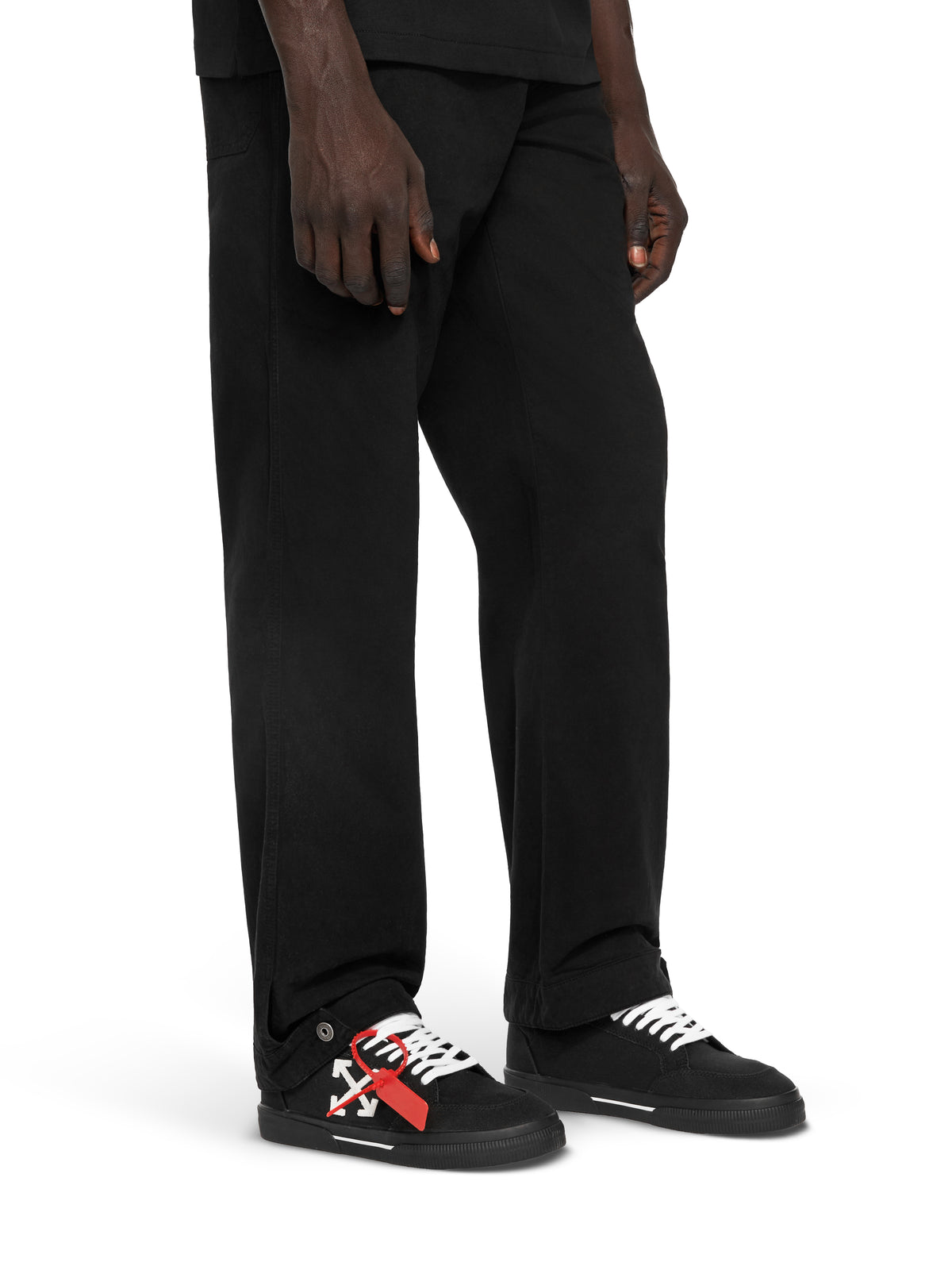 OFF WHITE Vulcanized Low Sneakers BLACK/WHITE OMIA293C99FAB003