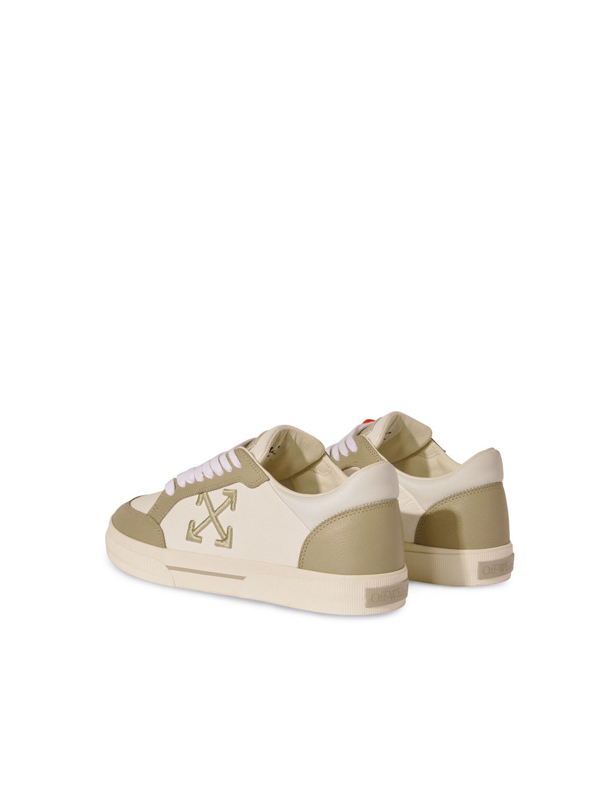 OFF WHITE White/Sage Vulcanized Leather NEUTRALS OMIA293S25LEA001