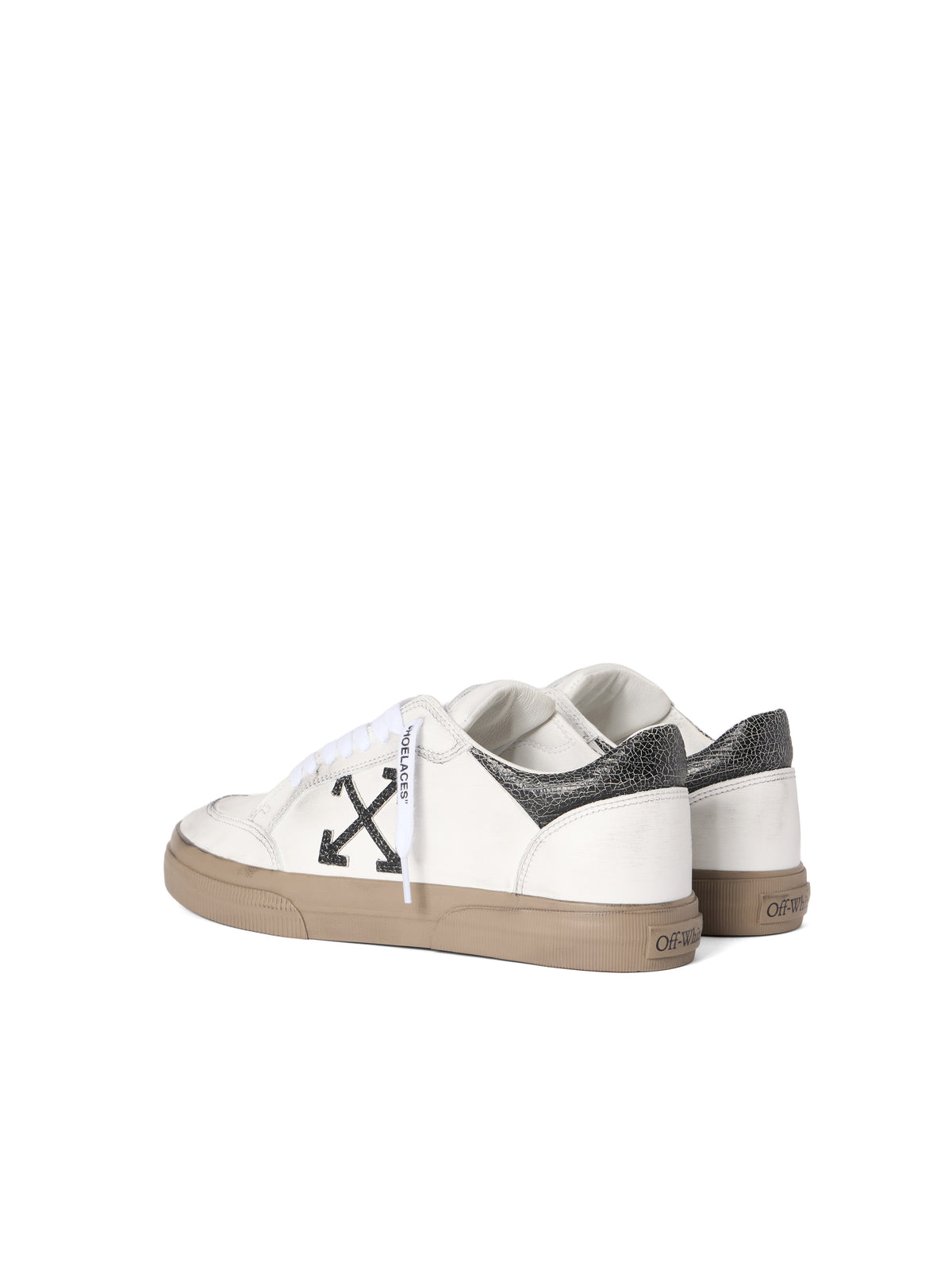 OFF WHITE Vulcanized Low Vintage Sneakers VINTAGE WHITE - BLACK OMIA293S26LEA002
