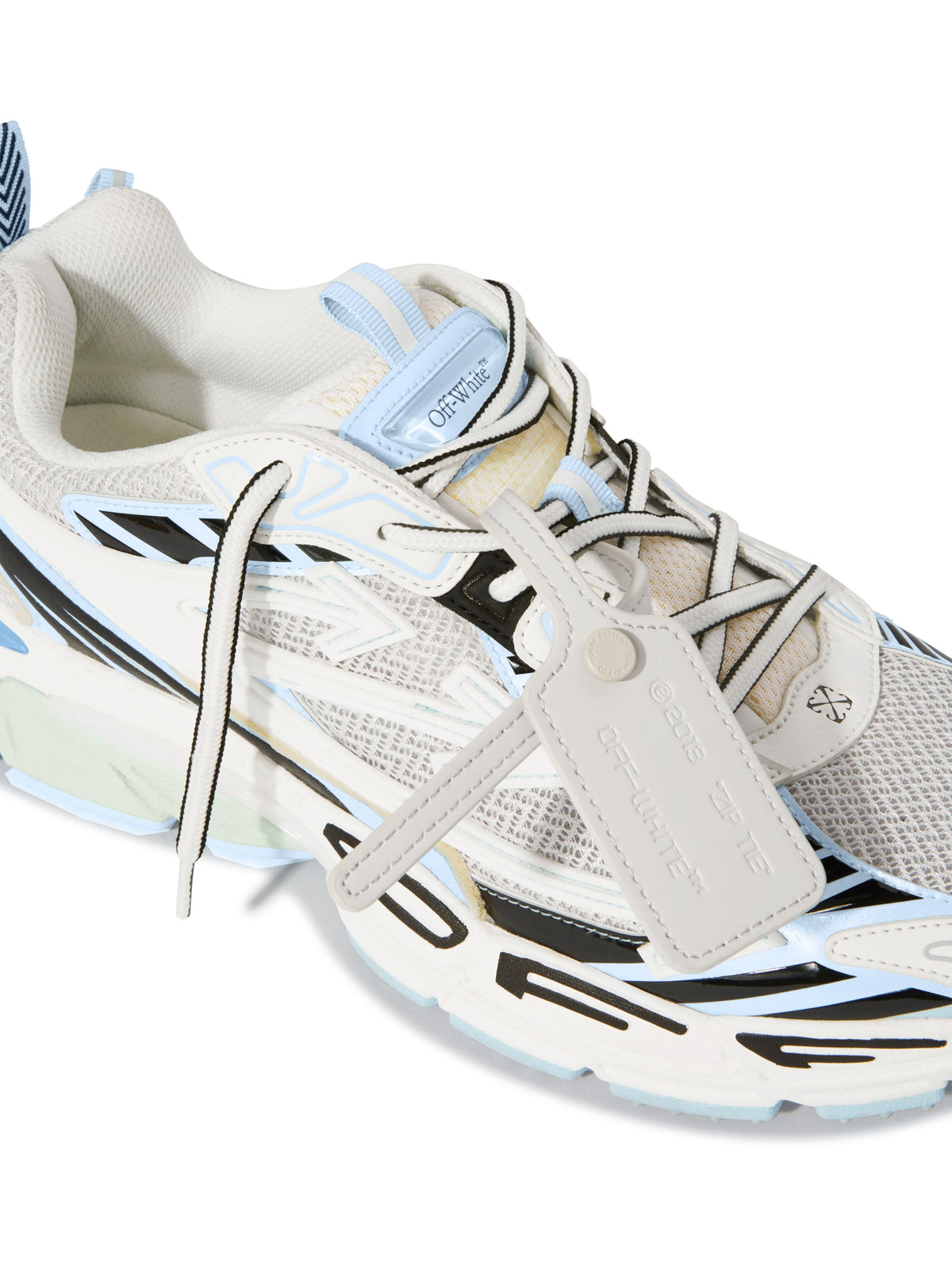 OFF WHITE Be Right Back Sneakers WHITE - LIGHT BLUE OMIA295C99FAB001