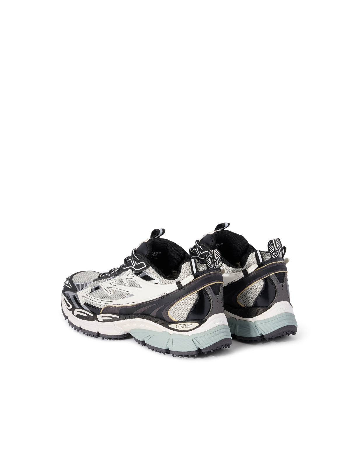 OFF WHITE Be Right Back Sneakers LIGHT GREY - BLACK OMIA295C99FAB001
