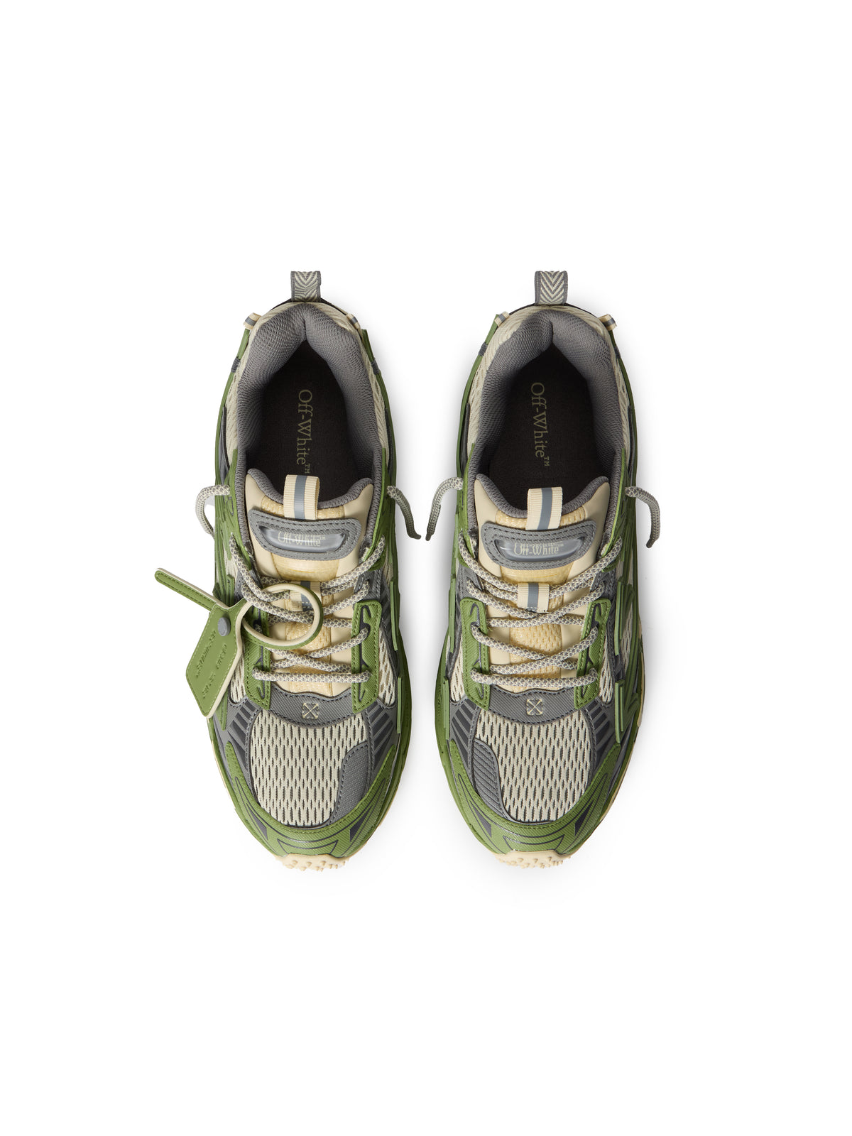 OFF WHITE Be Right Back Sneakers SAND - GREEN OMIA295F25FAB001