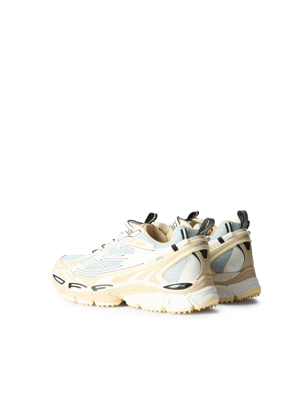 OFF WHITE Be Right Back Sneakers LIGHT GREY - CARAMEL OMIA295S26FAB001