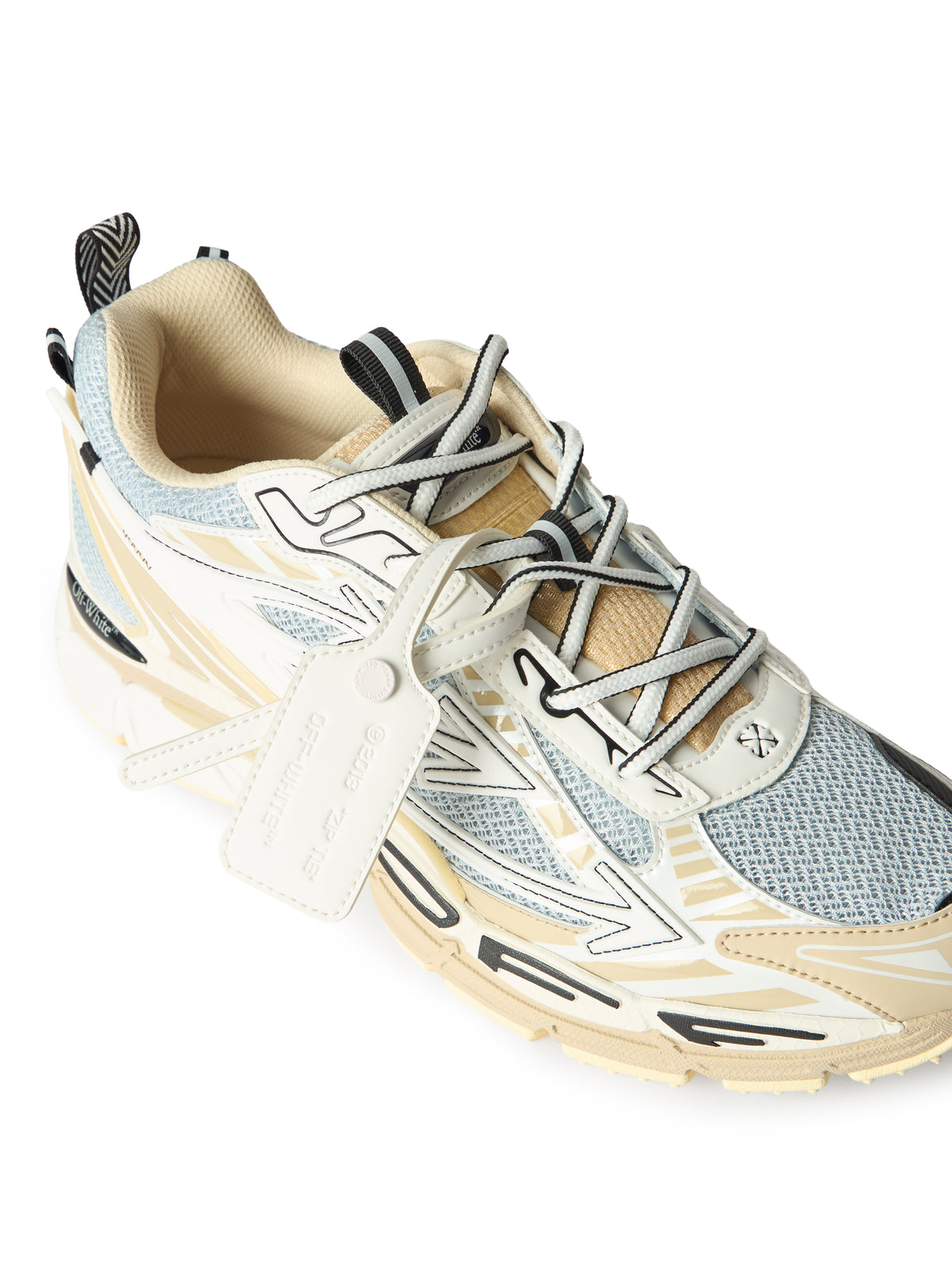OFF WHITE Be Right Back Sneakers LIGHT GREY - CARAMEL OMIA295S26FAB001