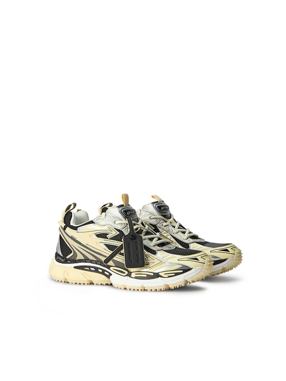 OFF WHITE Be Right Back Glow-In-The-Dark Sneakers BLACK - GLOW IN THE DARK OMIA295S26FAB003