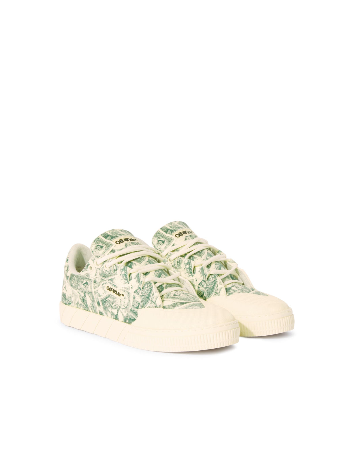 OFF WHITE Vulcanized 779 Animation Dollar White GREEN OMIA296S25FAB001