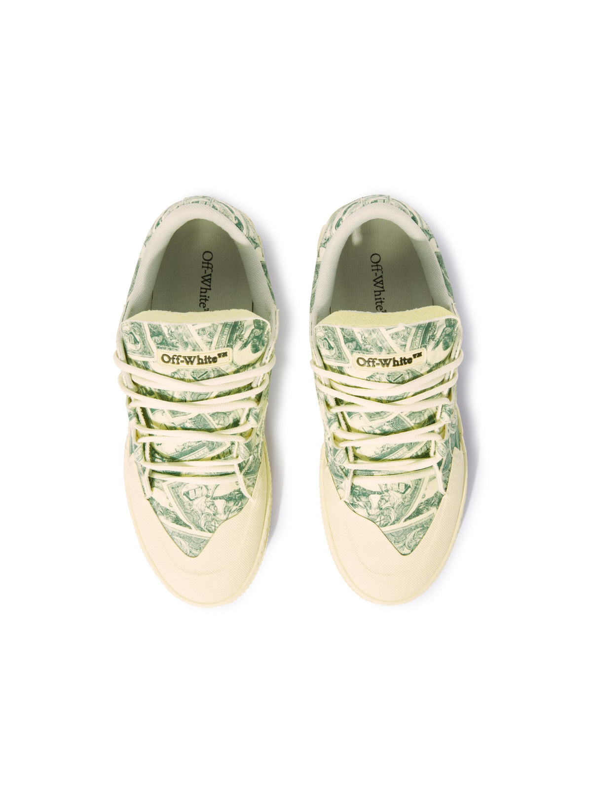 OFF WHITE Vulcanized 779 Animation Dollar White GREEN OMIA296S25FAB001