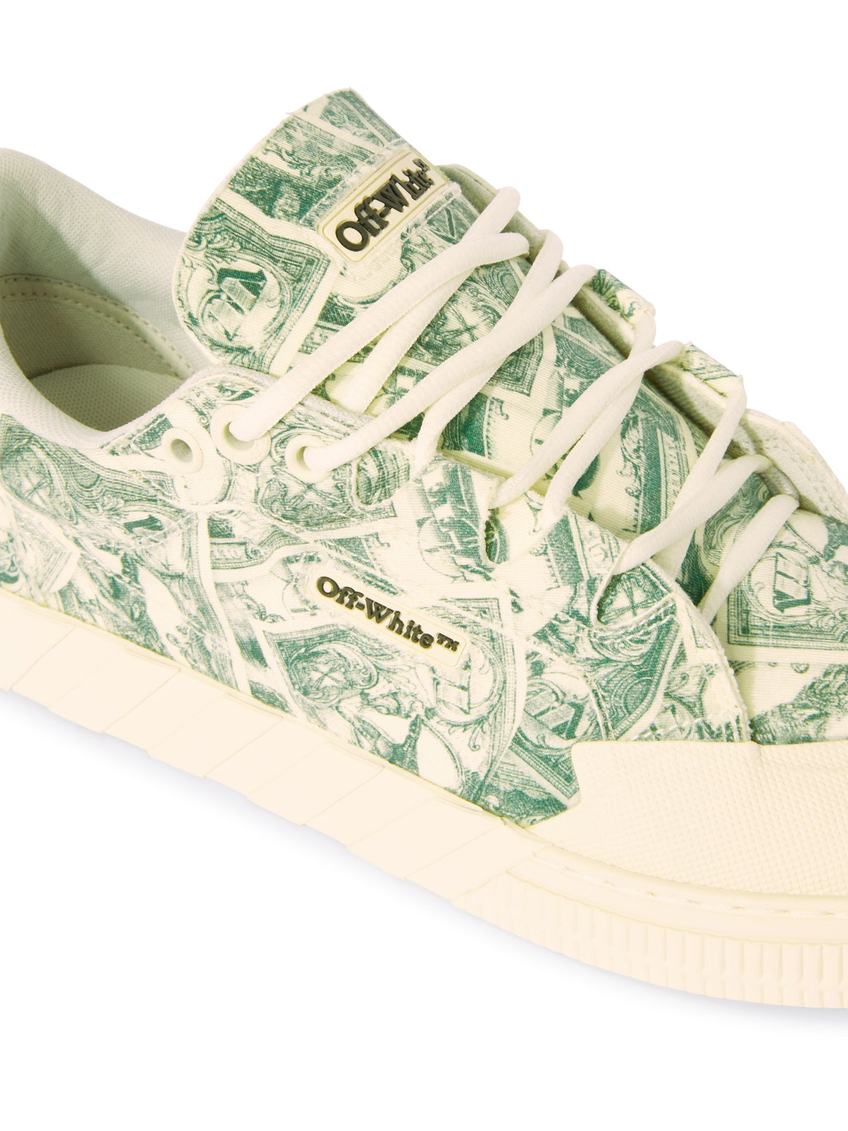 OFF WHITE Vulcanized 779 Animation Dollar White GREEN OMIA296S25FAB001