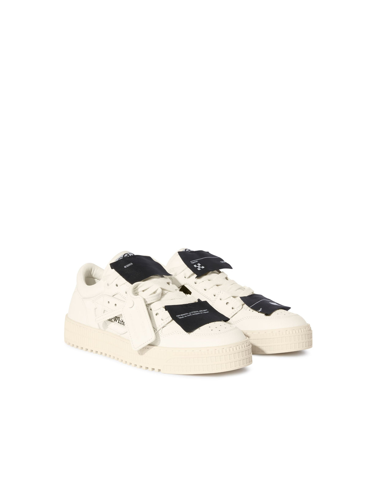 OFF WHITE 3.0 Court Low Top Sneakers WHITE/BLACK OMIA29KC99LEA001