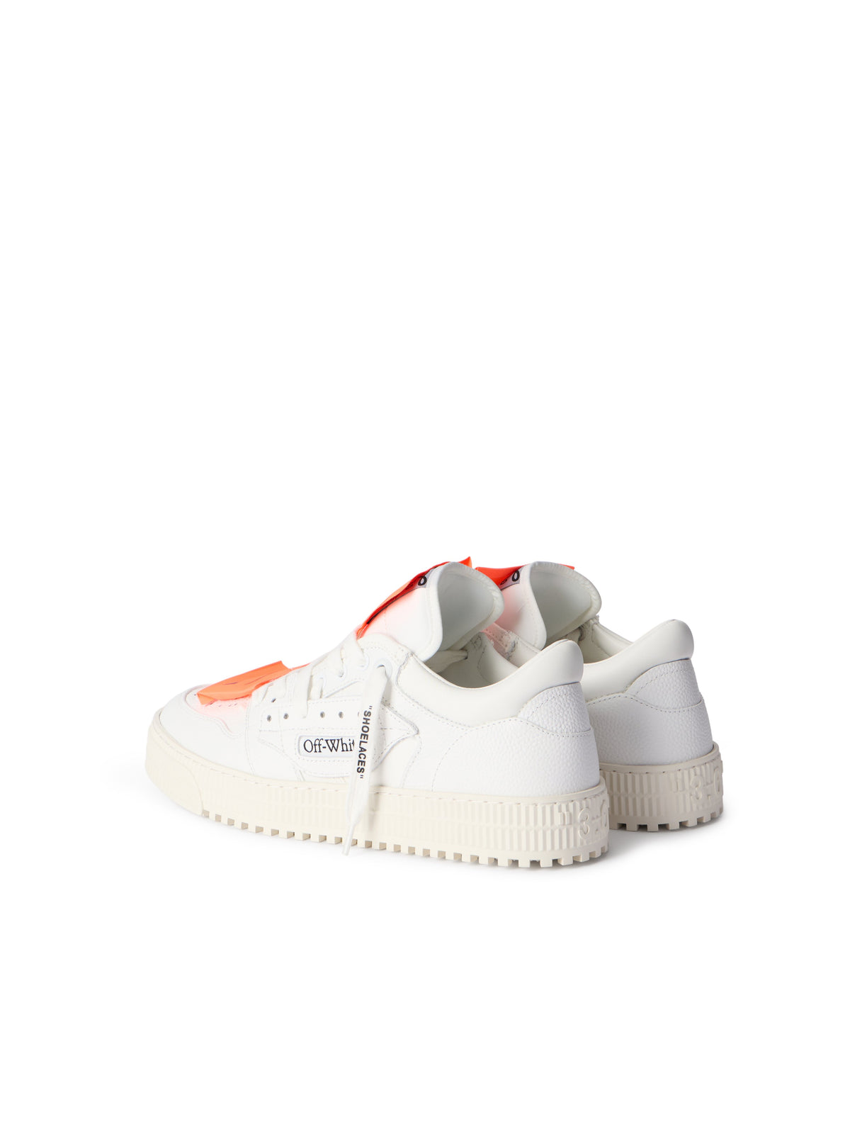 OFF WHITE 3.0 Court Low Top Sneakers WHITE - ORANGE OMIA29KC99LEA001