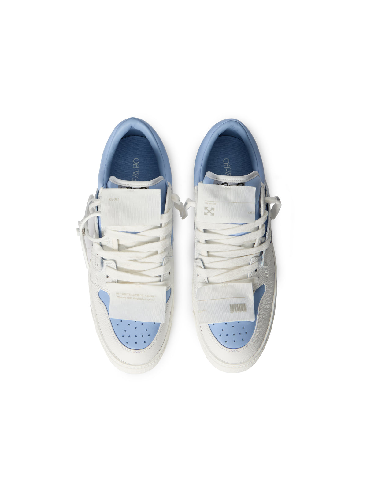 OFF WHITE Off Court™ Low Top Sneakers WHITE - LIGHT BLUE OMIA29KF25LEA001