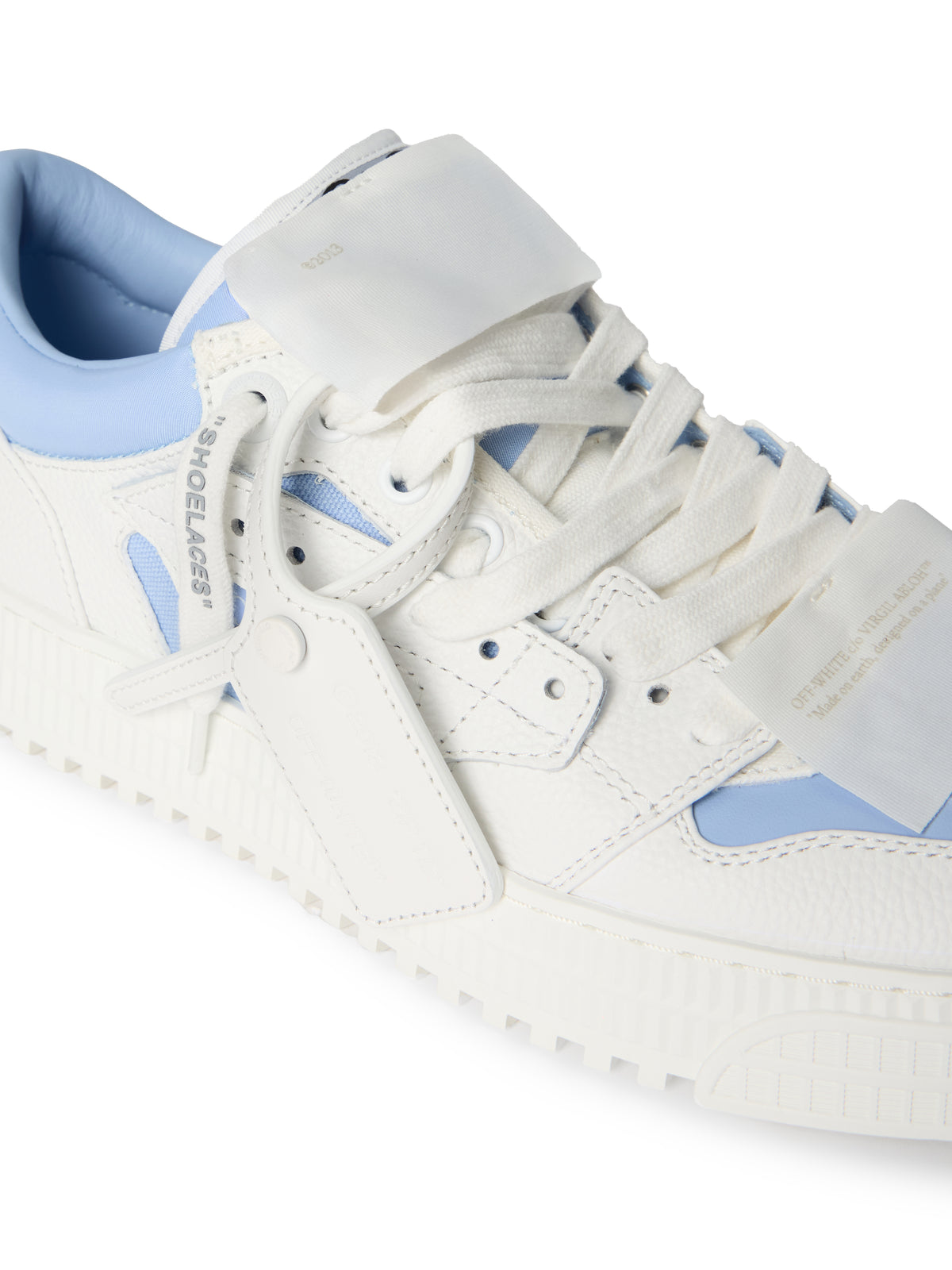 OFF WHITE Off Court™ Low Top Sneakers WHITE - LIGHT BLUE OMIA29KF25LEA001