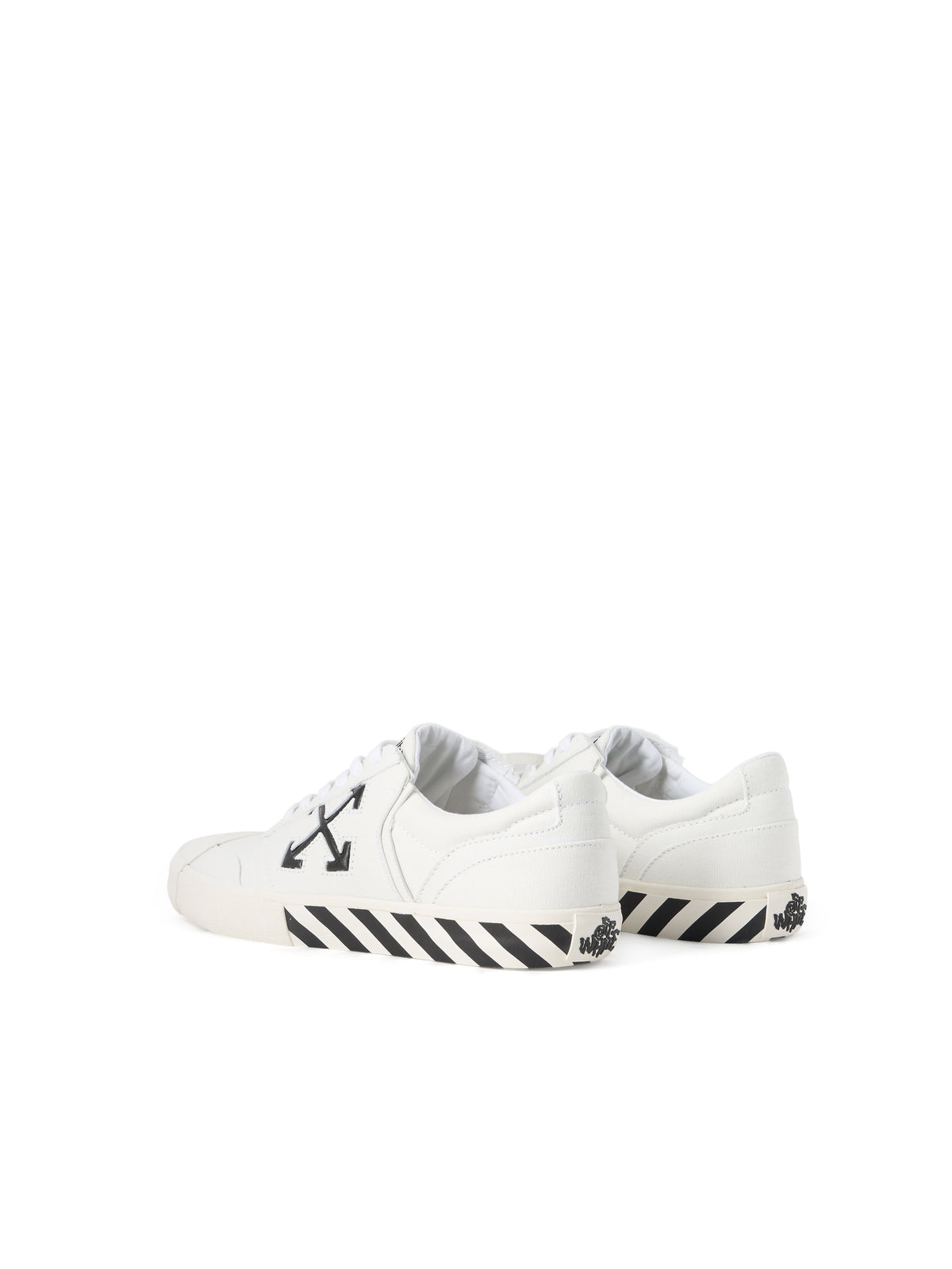 OFF WHITE Vulcanized Undercut Sneakers WHITE - BLACK OMIA2A2F25FAB001