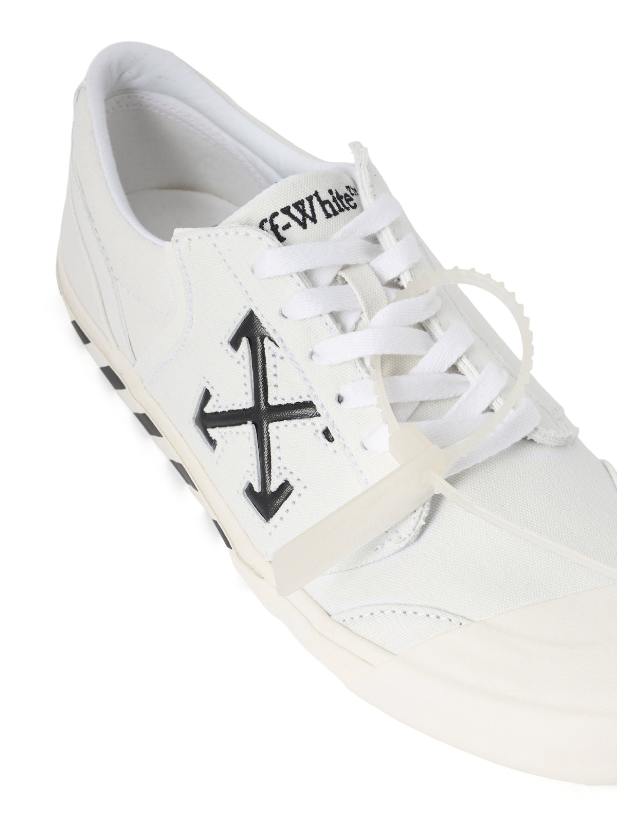 OFF WHITE Vulcanized Undercut Sneakers WHITE - BLACK OMIA2A2F25FAB001