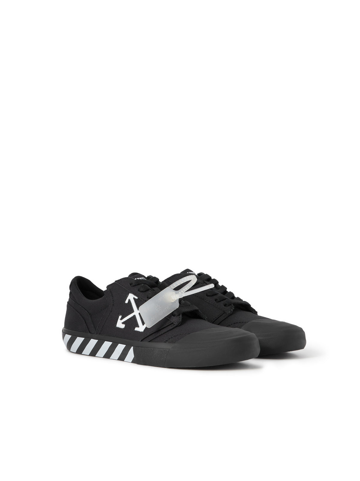 OFF WHITE Vulcanized Undercut Sneakers BLACK - WHITE OMIA2A2F25FAB001
