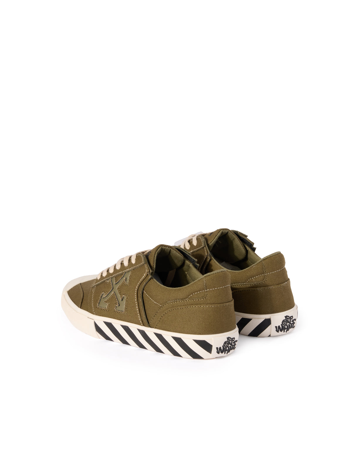 OFF WHITE Vulcanized Undercut Sneakers ARMY GREEN - ARMY GREEN OMIA2A2F25FAB001