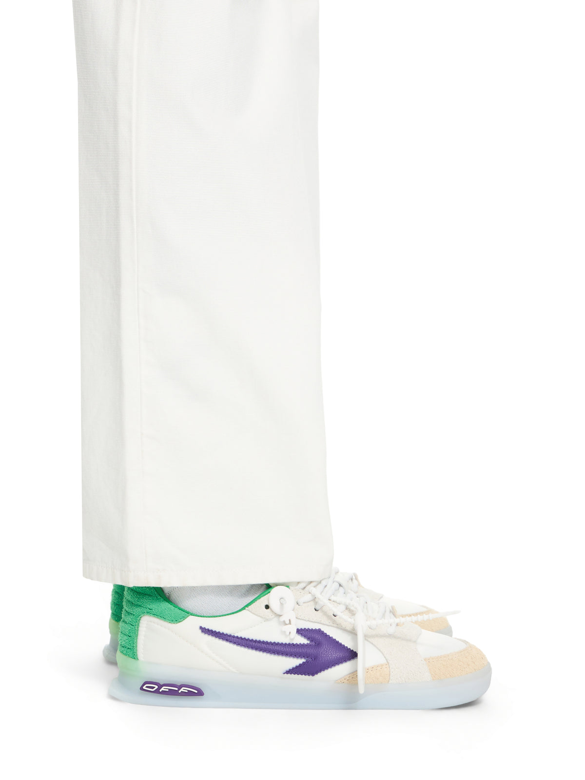 OFF WHITE End Of Play Sneakers WHITE - PURPLE OMIA2ALS26FAB002