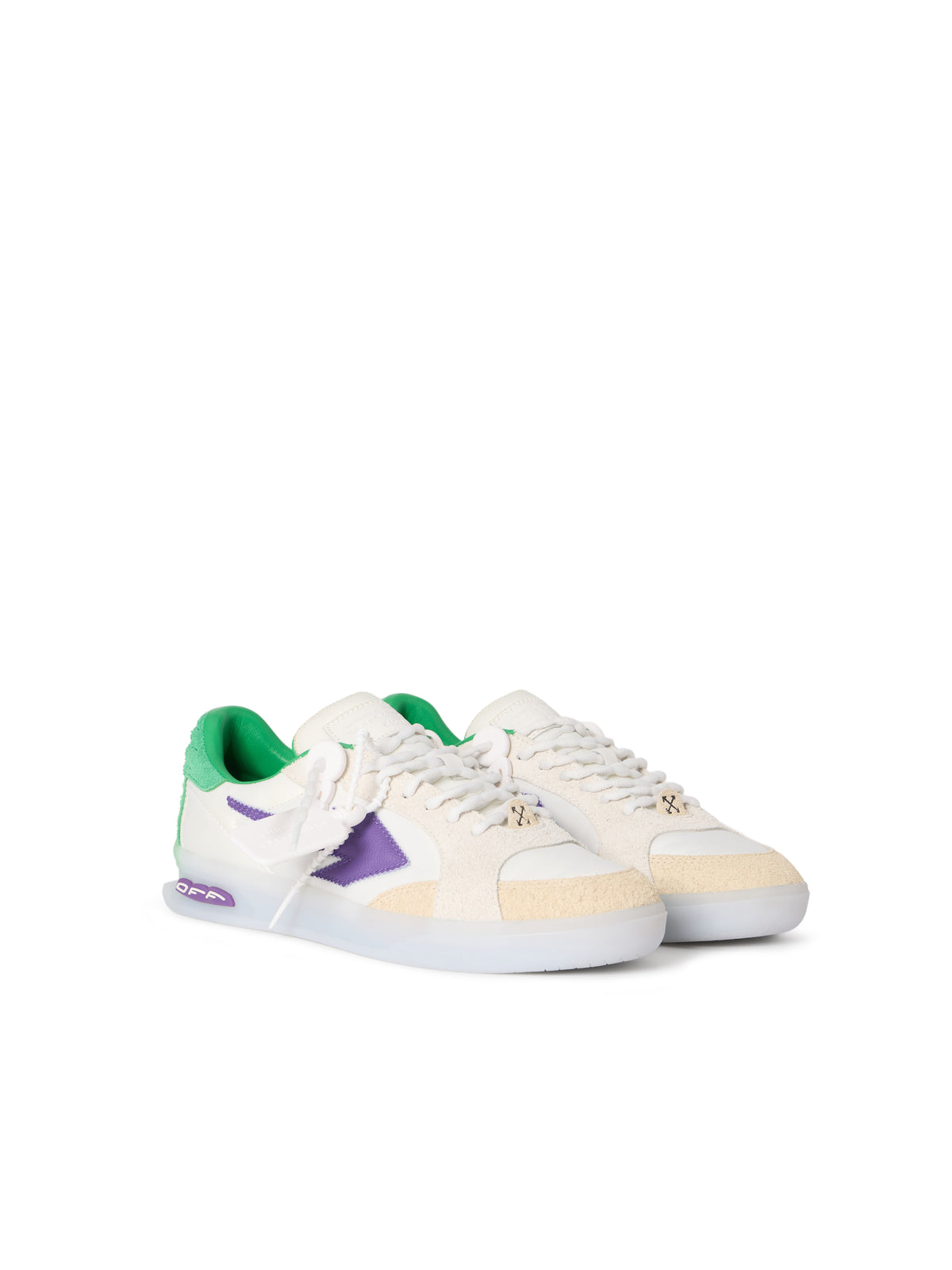 OFF WHITE End Of Play Sneakers WHITE - PURPLE OMIA2ALS26FAB002
