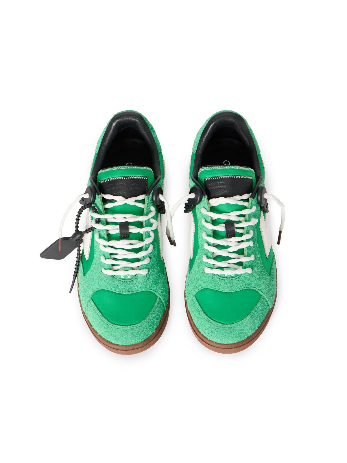 OFF WHITE End Of Play Sneakers GREEN - PURE WHITE OMIA2ALS26FAB002