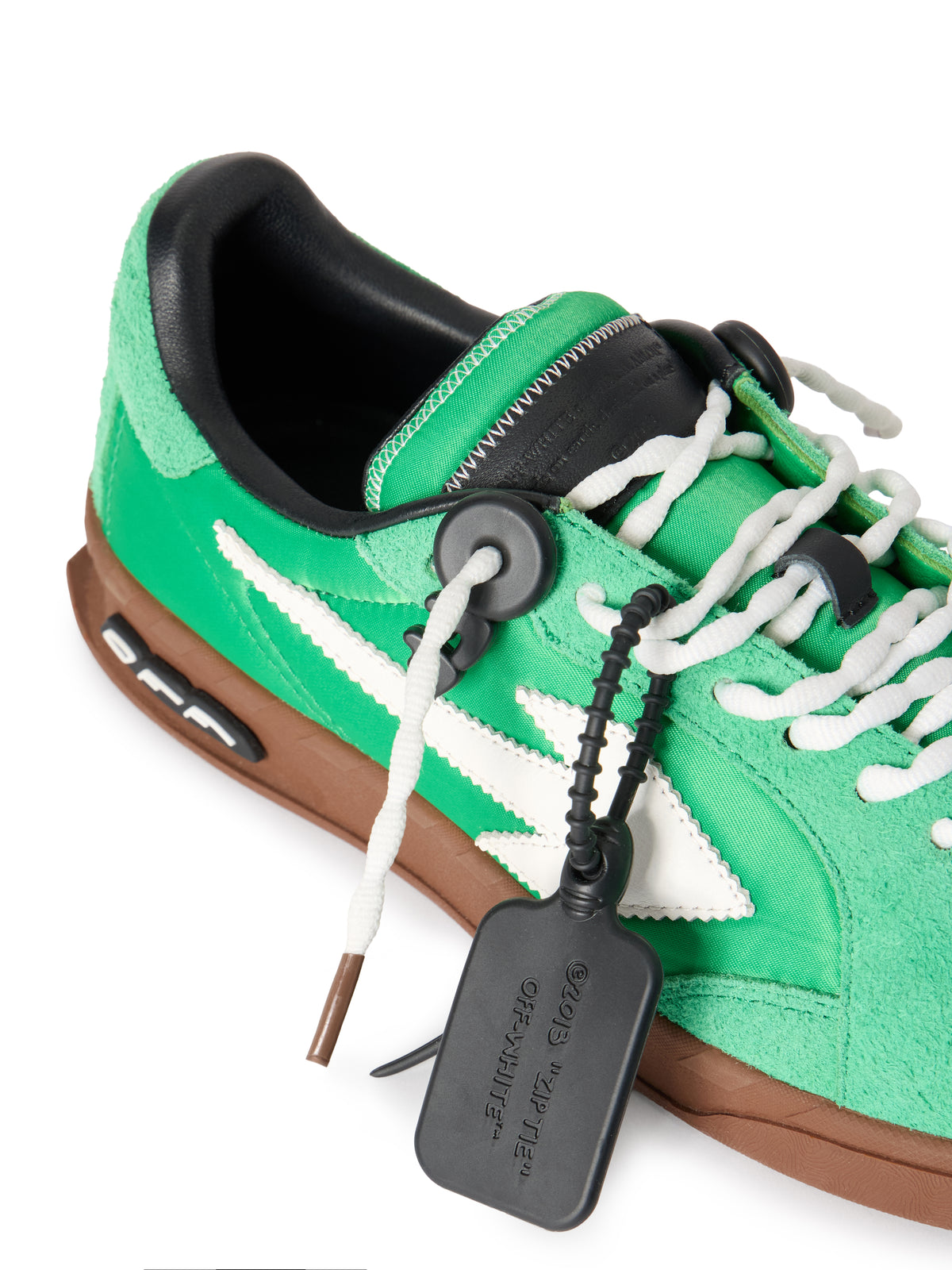OFF WHITE End Of Play Sneakers GREEN - PURE WHITE OMIA2ALS26FAB002