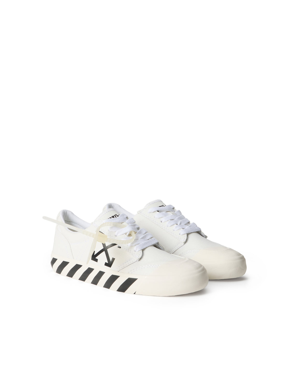 OFF WHITE Vulcanized Undercut Sneakers WHITE/BLACK OMIA2APC99FAB001