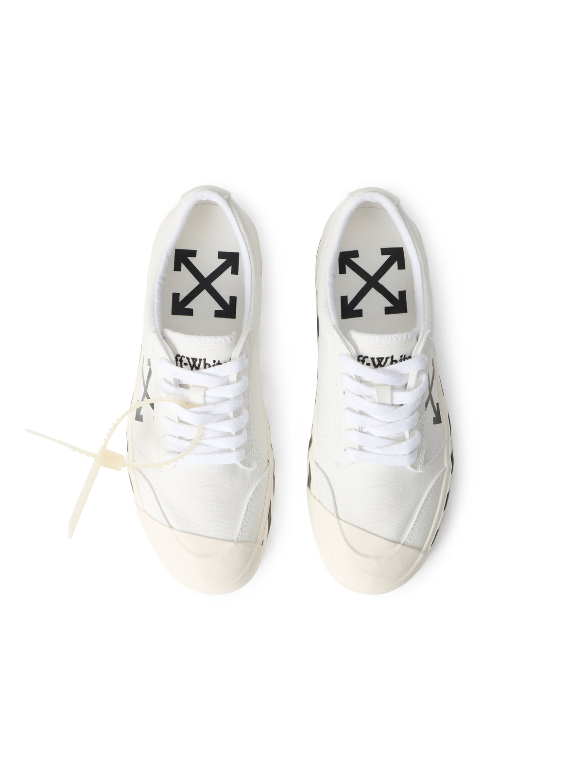OFF WHITE Vulcanized Undercut Sneakers WHITE/BLACK OMIA2APC99FAB001