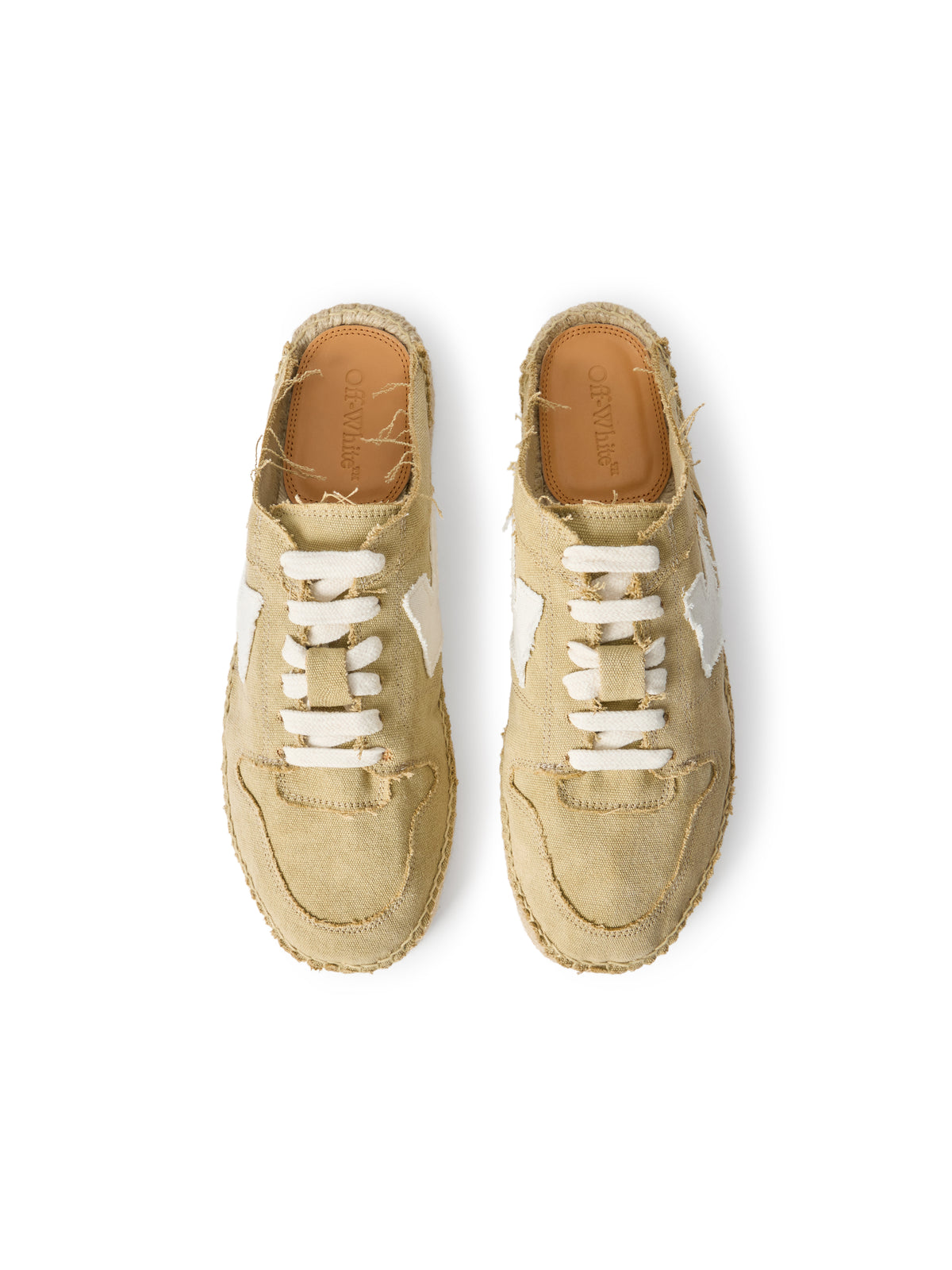 OFF WHITE Arrow Espadrillas BEIGE - WHITE OMIB00AS26FAB001