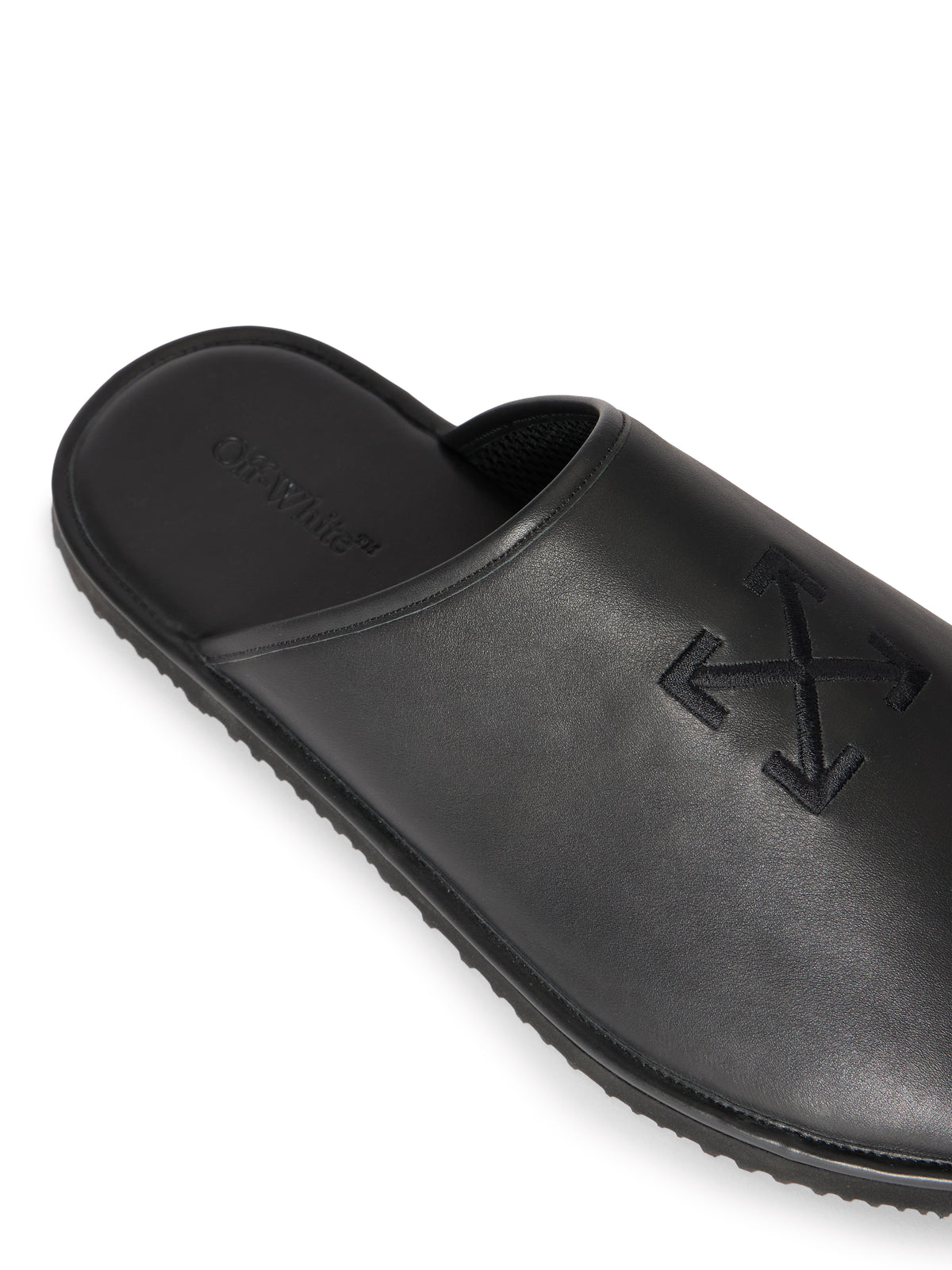 OFF WHITE Arrow Slipper BLACK/BLACK OMIJ00BS26LEA001