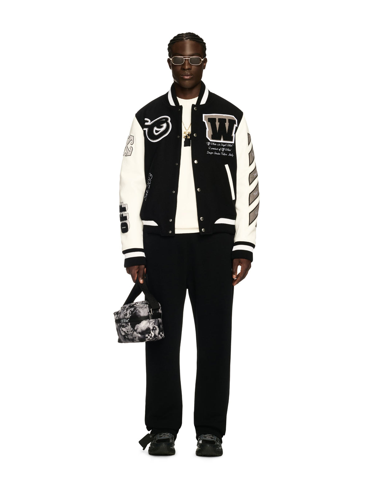 Leather Wool Varsity Jacket