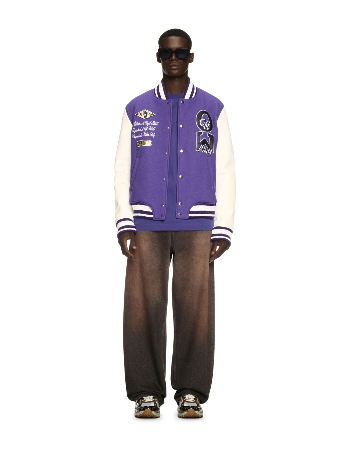 Time Leather Wool Varsity