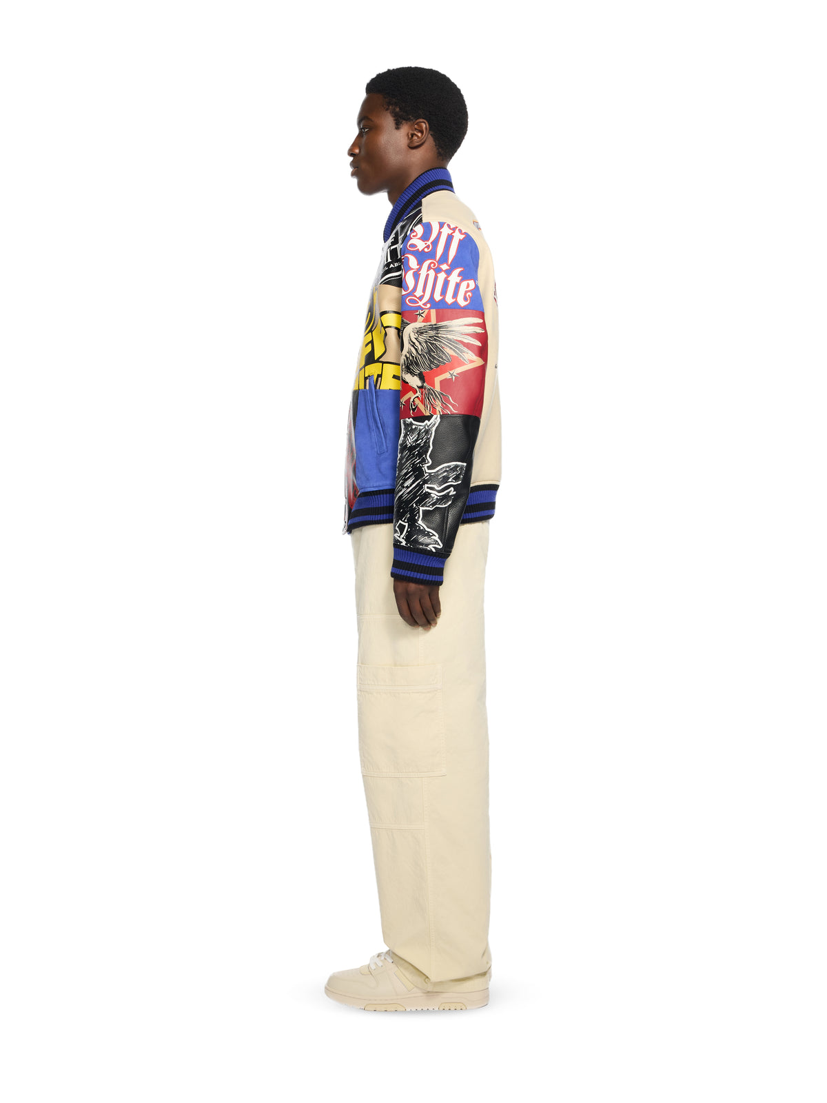 OFF WHITE Multipatch Wool Varsity Jacket MULTICOLOR - MULTICOLOR OMJA13MF25LEA001