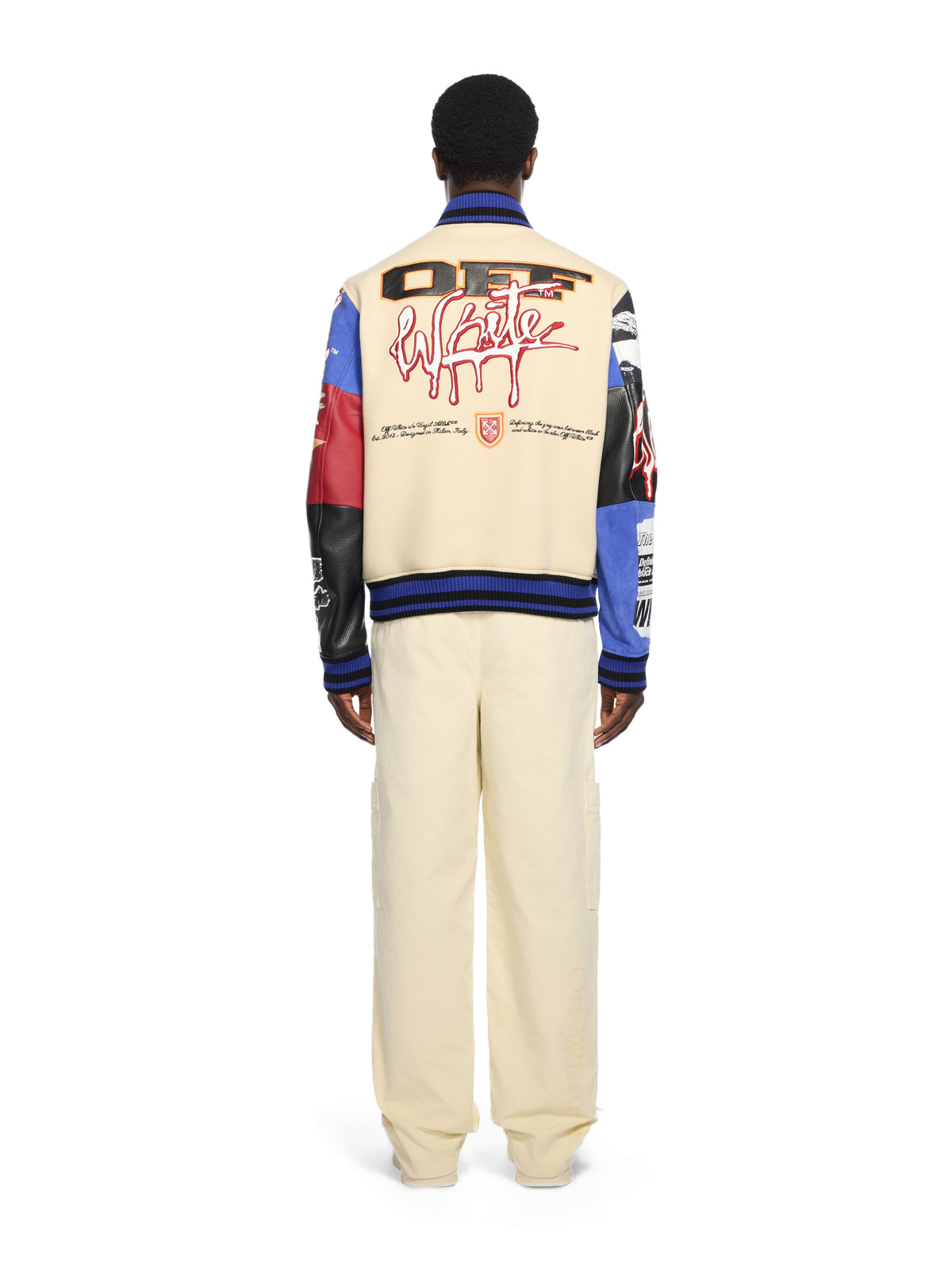 OFF WHITE Multipatch Wool Varsity Jacket MULTICOLOR - MULTICOLOR OMJA13MF25LEA001