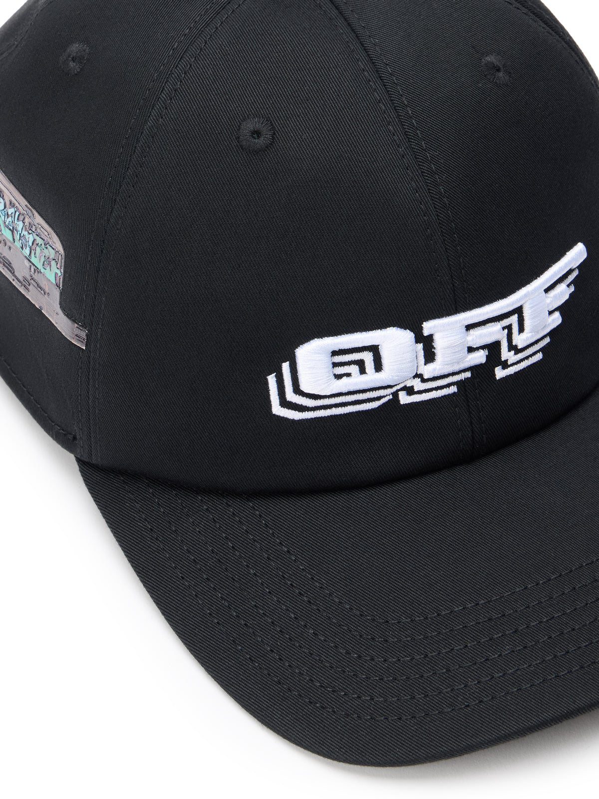 OFF WHITE Off Train Baseball Cap BLACK - MULTICOLOR OMLA04AF25FAB00C