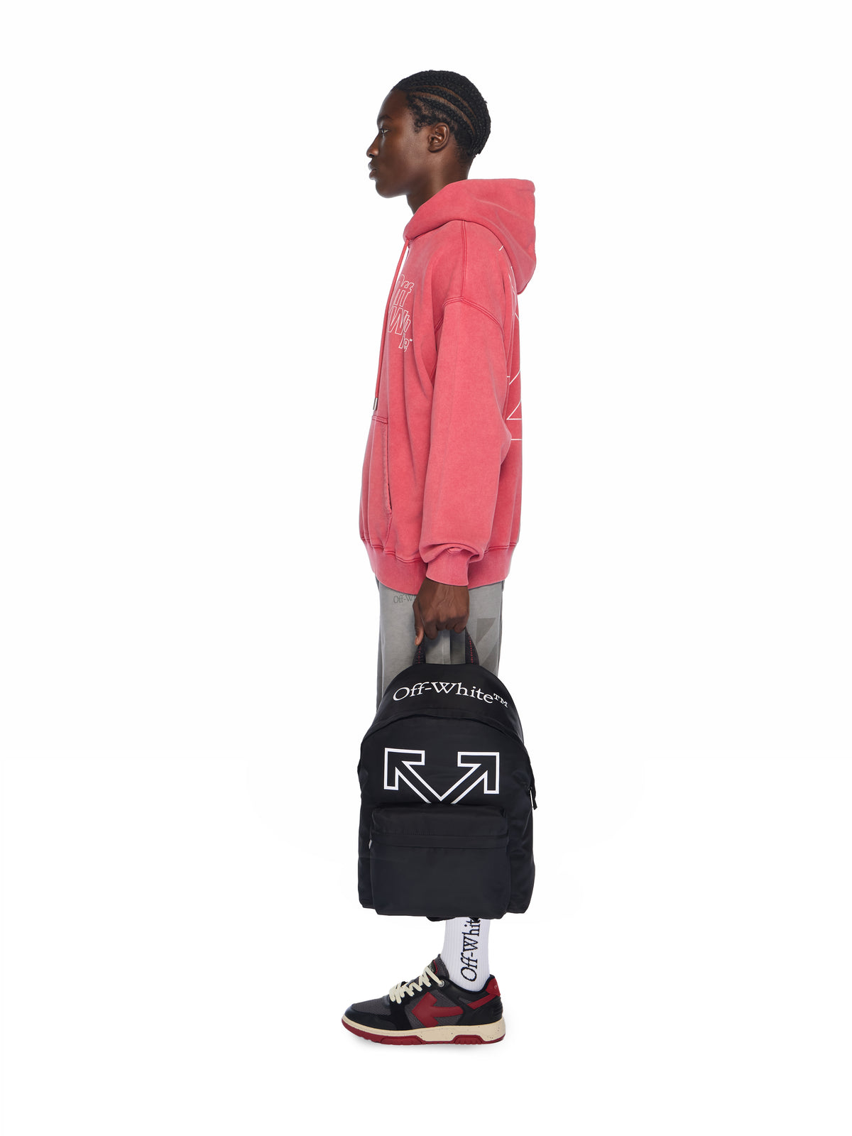 OFF WHITE Heritage Backpack BLACK - WHITE OMNB123C99FAB001