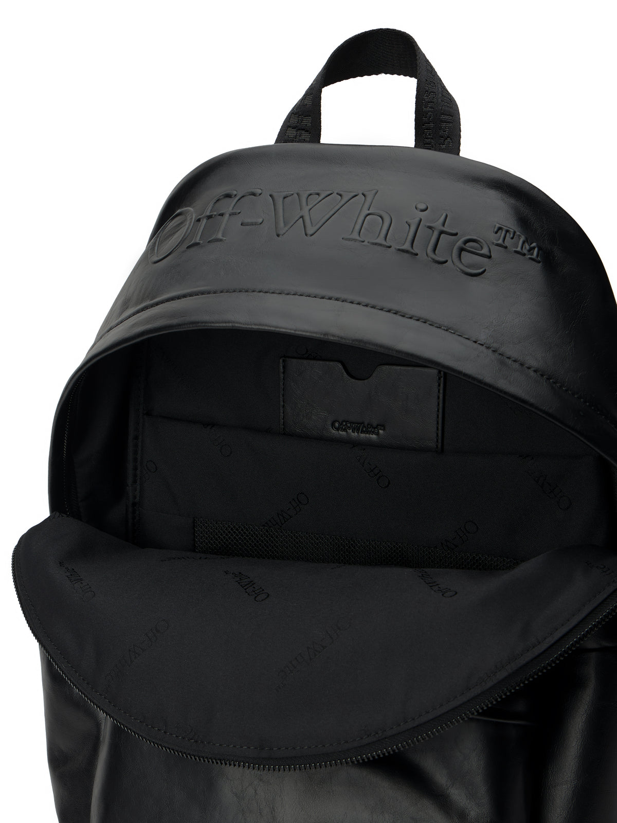 OFF WHITE Heritage Backpack BLACK OMNB126S26LEA001
