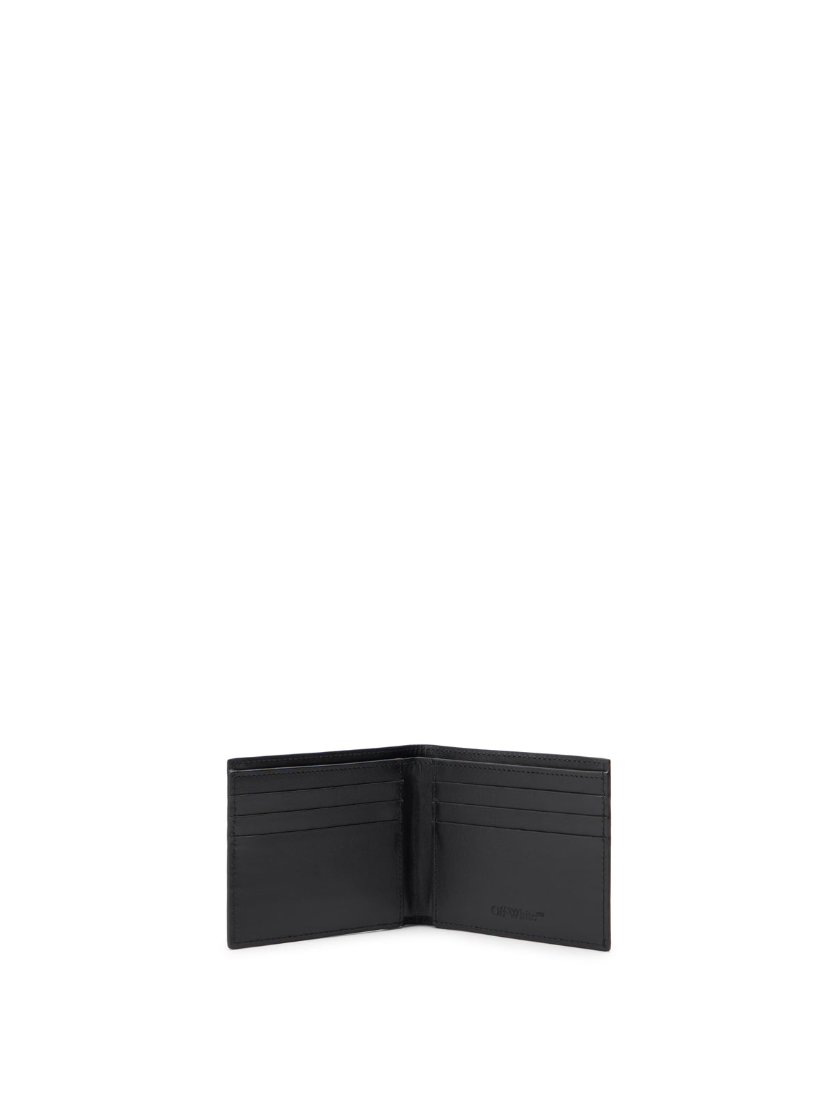 OFF WHITE Bookish Spray Arrow Bifold Wallet BLACK OMNC085S26LEA001