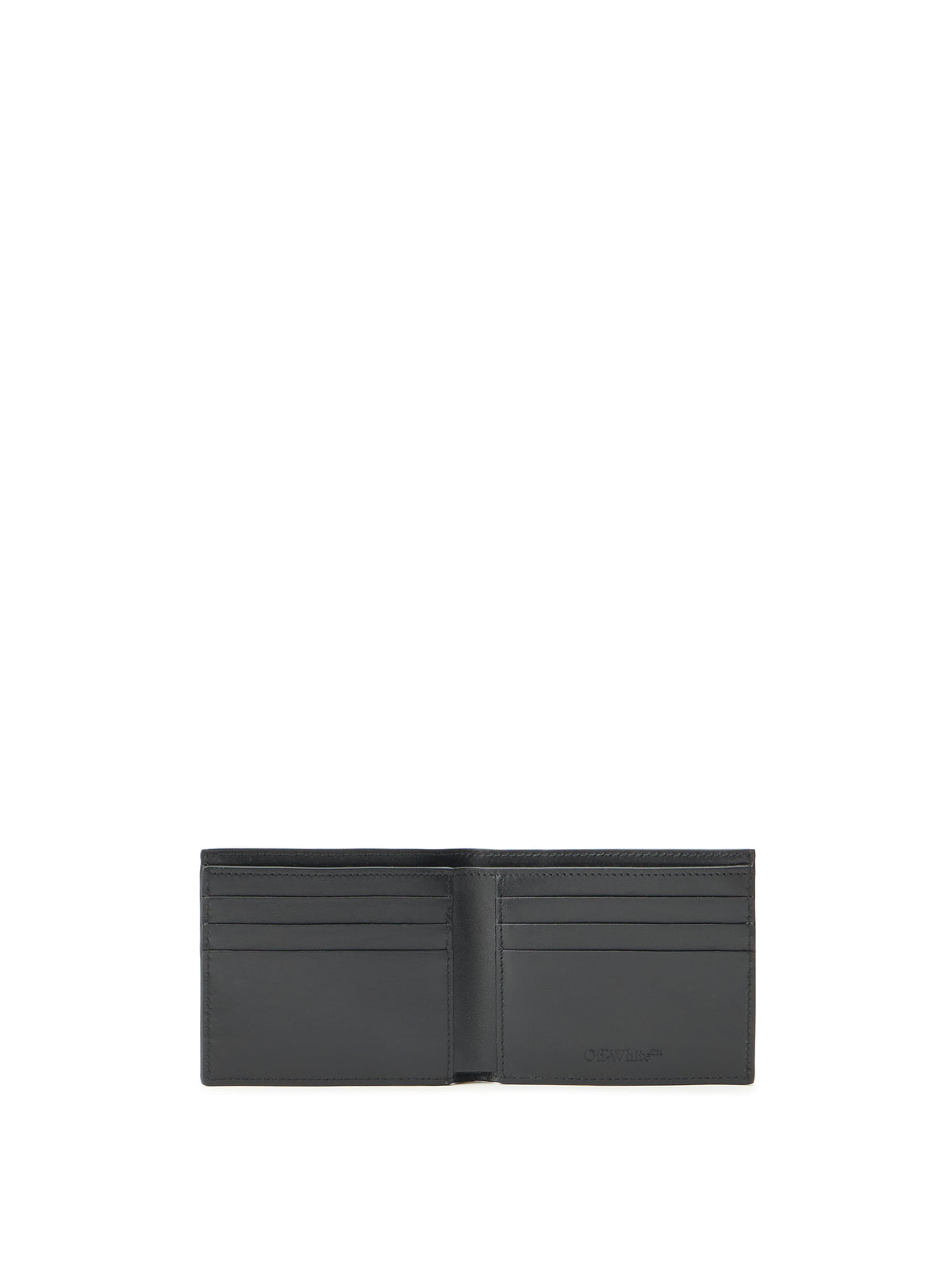 OFF WHITE Logo Bifold Wallet BLACK OMNC094S26LEA004
