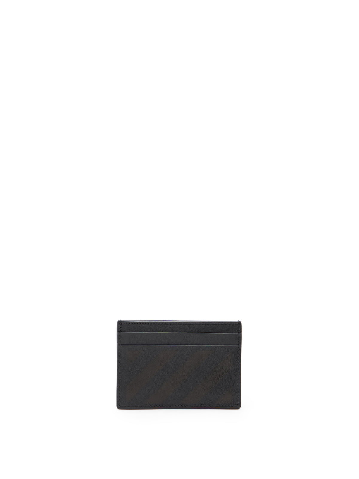 OFF WHITE Diagonal Card Case BLACK OMND079S26LEA001