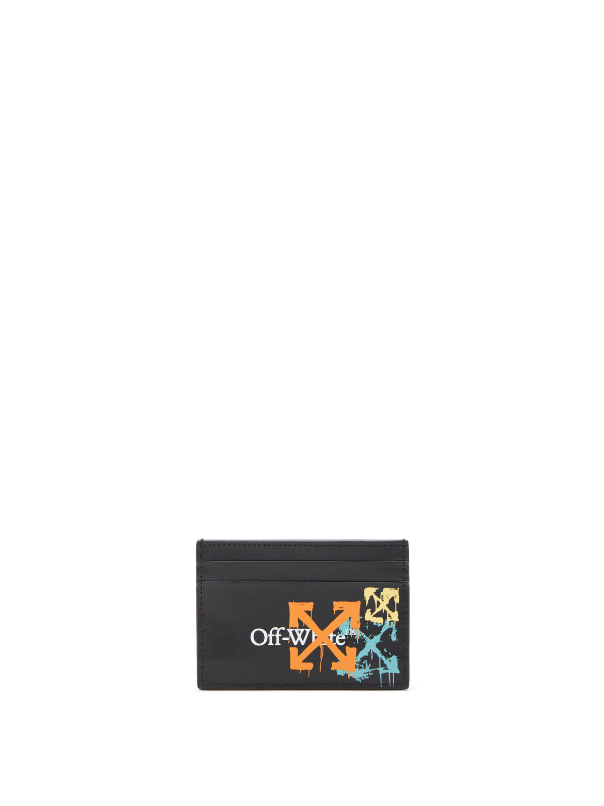 OFF WHITE Bookish Spray Arrow Card Case BLACK OMND089S26LEA001