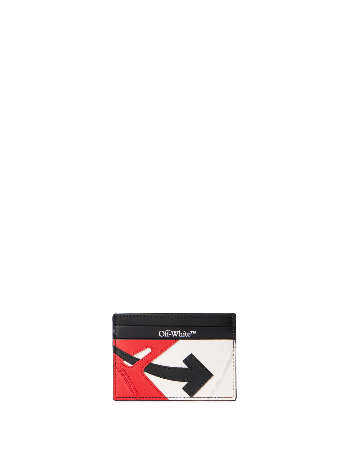 OFF WHITE Out Of Office Sneaker Card Case BLACK - STRAWBERRY RED OMND099F25LEA001