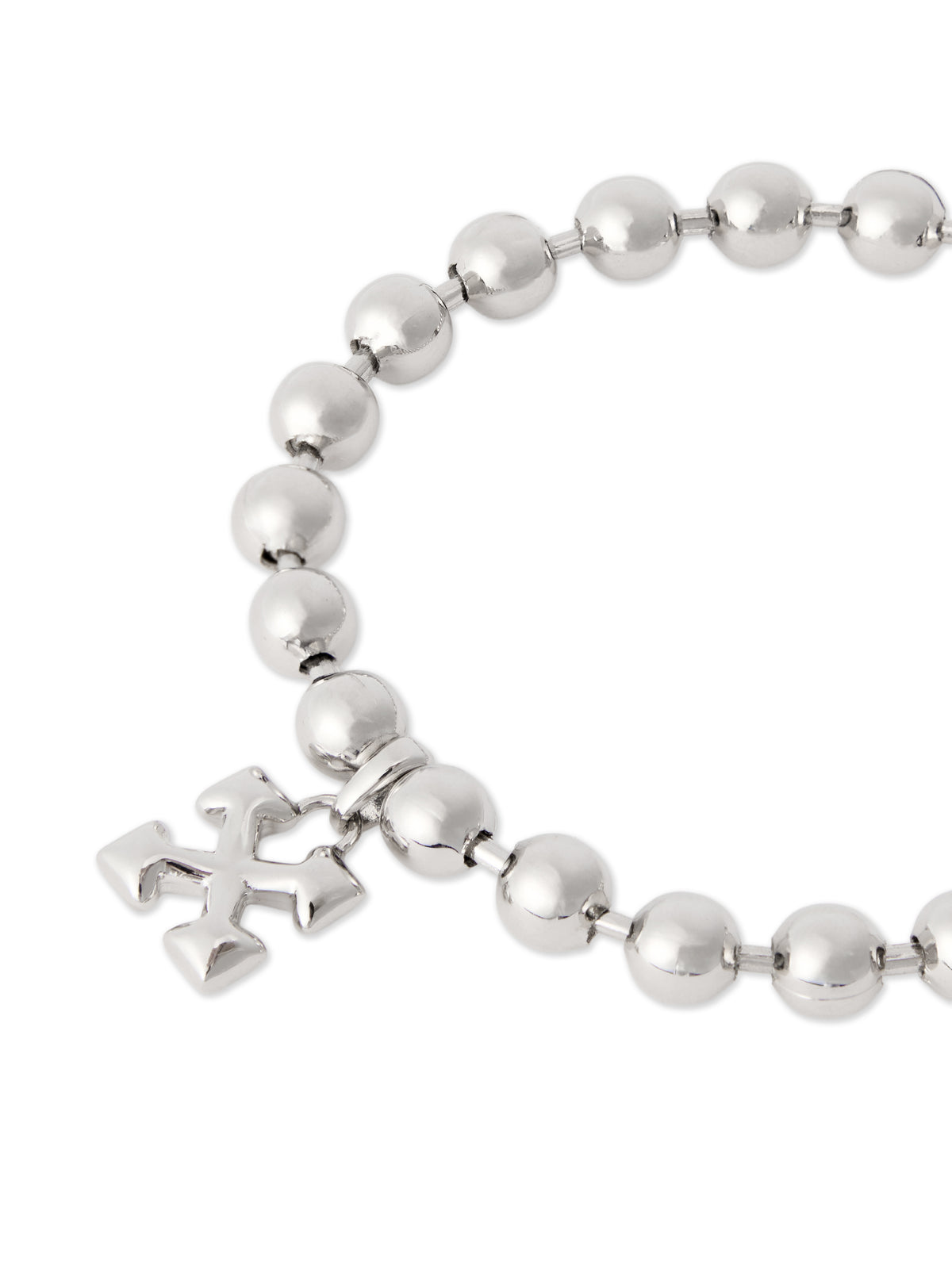 OFF WHITE Arrow Ballchain Bracelet SILVER - SILVER OMOA10WF25MET001
