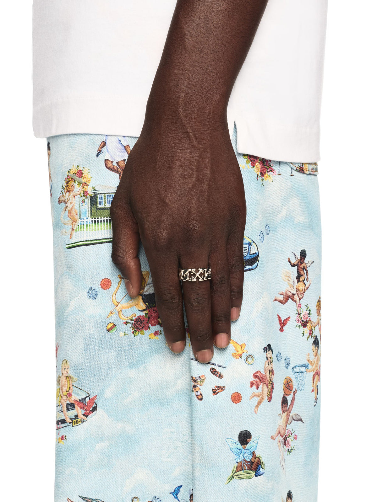 OFF WHITE Arrow Chain Ring SILVER - NO COLOR OMOC07DC99MET001