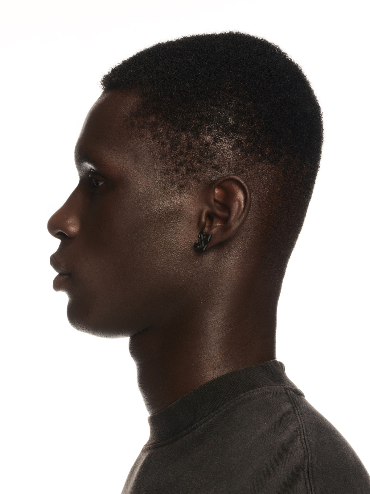 OFF WHITE Arrow Mono Earring BLACK - NO COLOR OMOD11FC99MET001