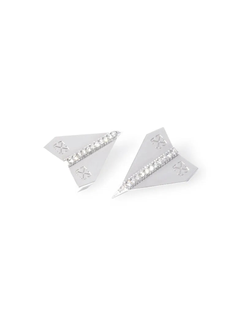 OFF WHITE Paperplane Earring S SILVER OMOD11JZ25MET001