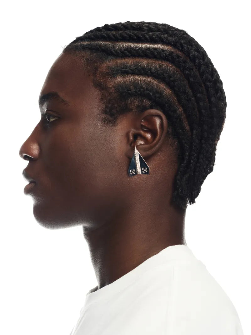 OFF WHITE Paperplane Earring S SILVER OMOD11JZ25MET001