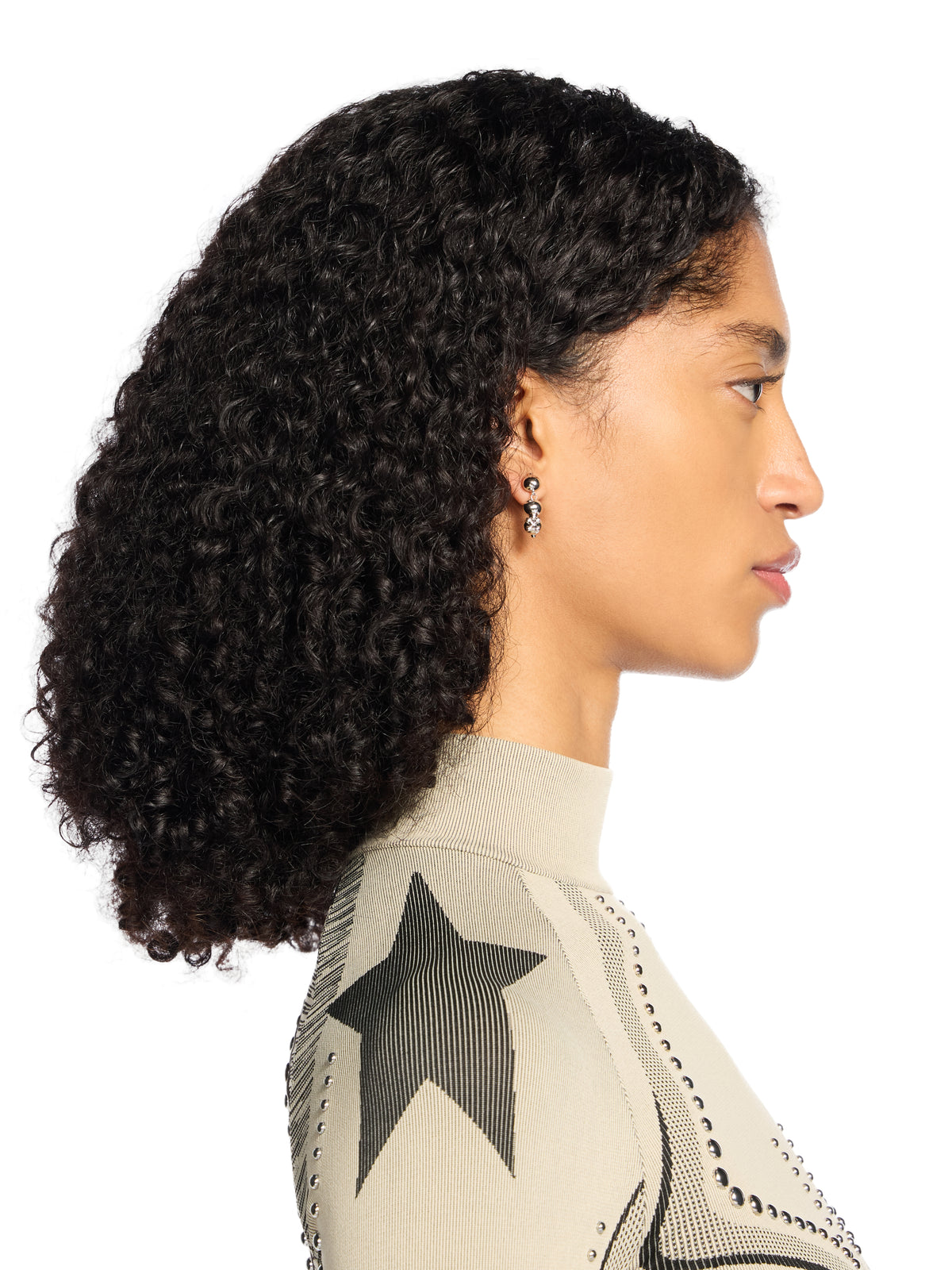 Arrow Ballchain Mono Earring