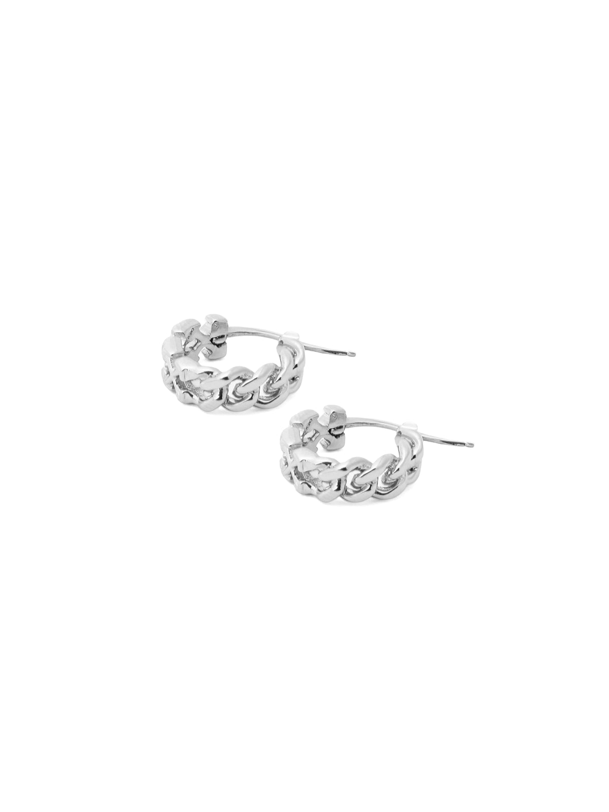 OFF WHITE Arrow Hoop Mono Earrings SILVER - SILVER OMOD11OF25MET001