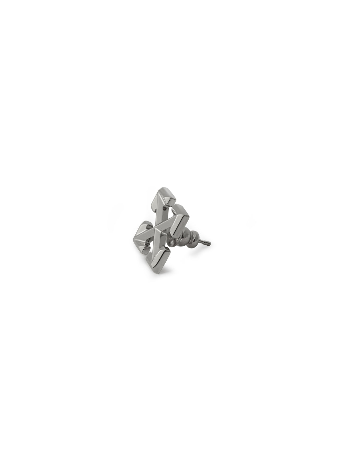 OFF WHITE Arrow Mono Earring SILVER OMOD11RC99MET001