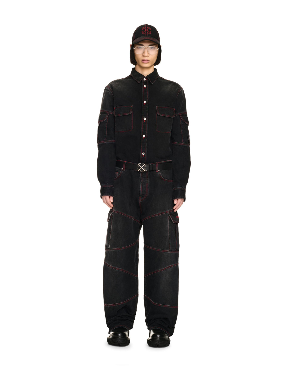 Script Samurai Straight Jeans