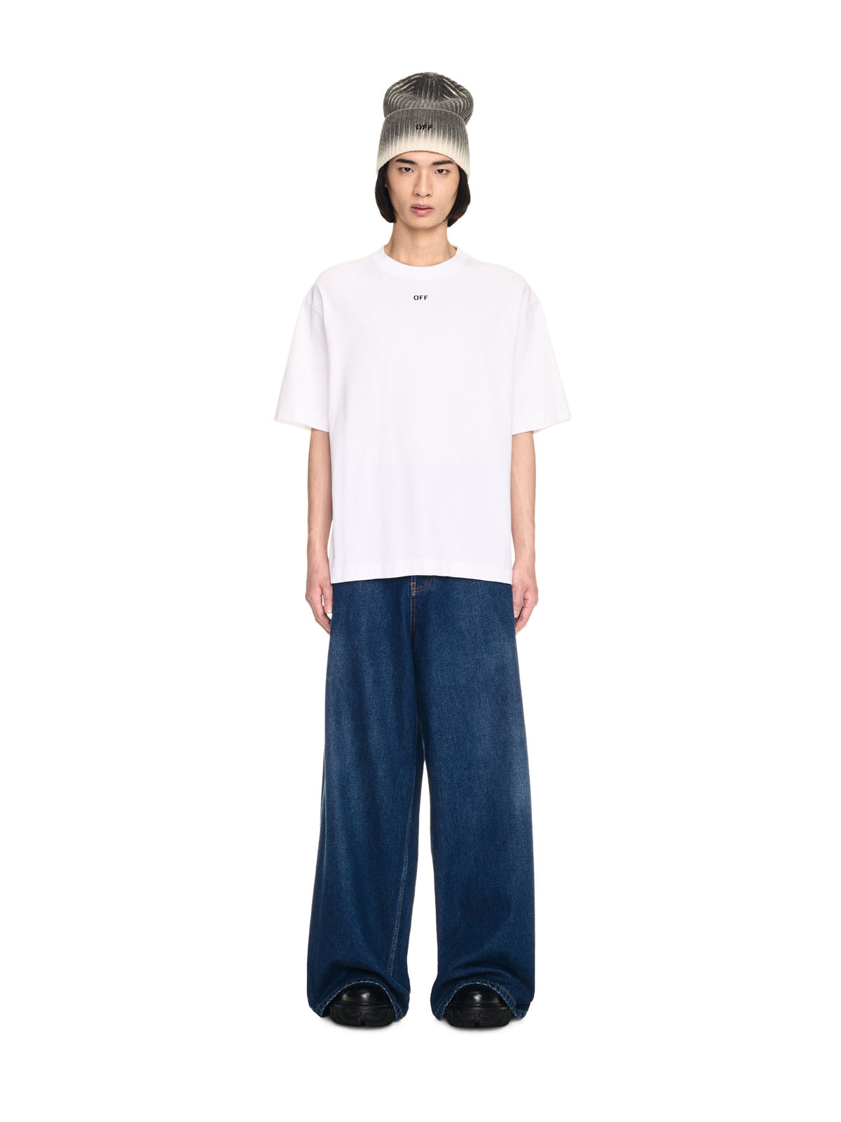 Script Wide Jeans